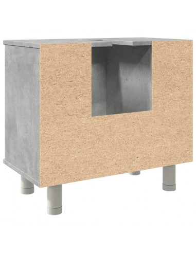 Mobile da Bagno Grigio Cemento 60x32x53,5 cm Legno Multistrato
