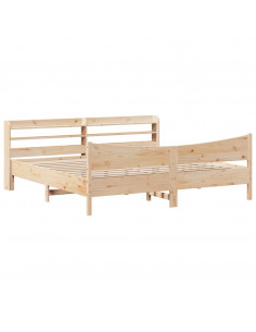 Giroletto con Testiera 180x200 cm Massello Pino 2