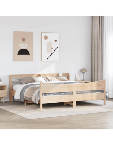 Giroletto con Testiera 180x200 cm Massello Pino