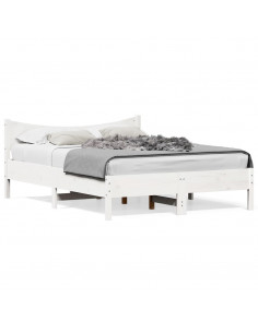 Giroletto Bianco 120x190 cm Legno Massello di Pino 2