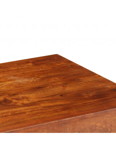 Libreria in Legno Acacia con Finitura Miele 60x30x160 cm