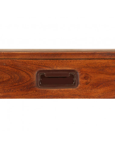 Libreria in Legno Acacia con Finitura Miele 60x30x160 cm