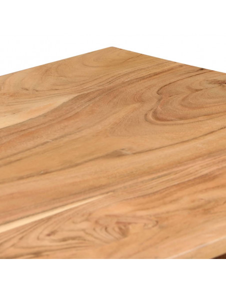 Scrivania in Legno Massello di Acacia 118x45x76 cm