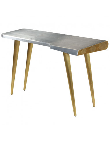 Scrivania Aviator in Stile Vintage Aeronautico 120x60x76cm