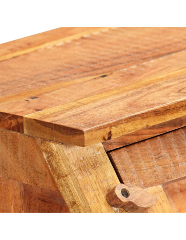 Scrivania 90x40x107cm in Legno Massello di Acacia