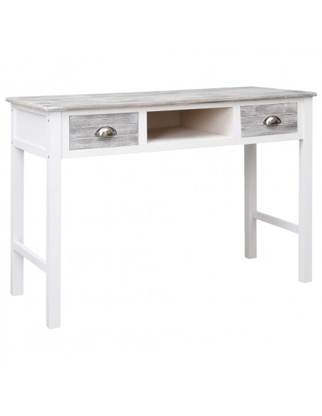 Scrivania Grigia 110x45x76 cm in Legno