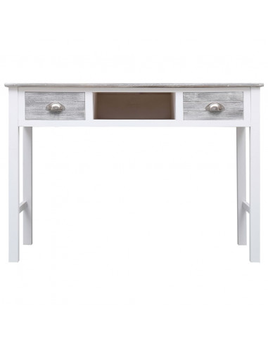 Scrivania Grigia 110x45x76 cm in Legno