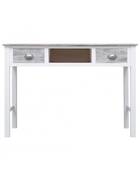 Scrivania Grigia 110x45x76 cm in Legno