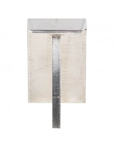 Scrivania Aviator Argento 112x50x76 cm Metallo