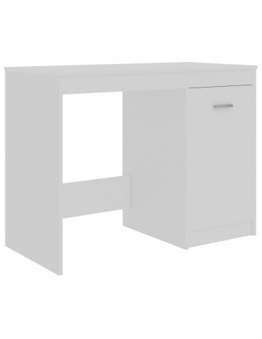 Scrivania Bianca 140x50x76 cm in Legno Multistrato