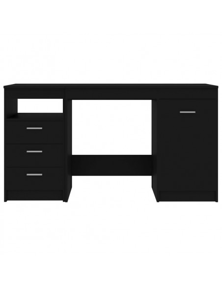 Scrivania Nera 140x50x76 cm in Truciolato