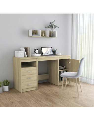 Scrivania Rovere Sonoma 140x50x76 cm in Truciolato