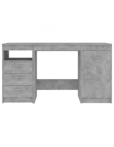 Scrivania Grigio Cemento 140x50x76 cm in Truciolato