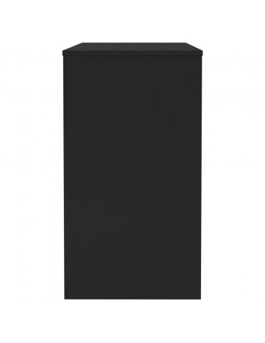 Scrivania Nera 90x40x72 cm in Legno Multistrato