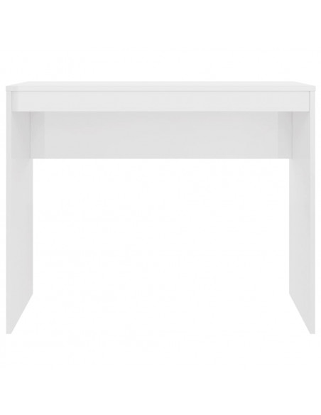 Scrivania Bianco Lucido 90x40x72 cm in Legno Multistrato