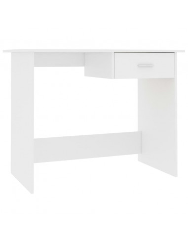 Scrivania Bianca 100x50x76 cm in Legno Multistrato