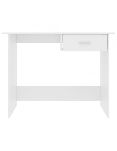 Scrivania Bianca 100x50x76 cm in Legno Multistrato