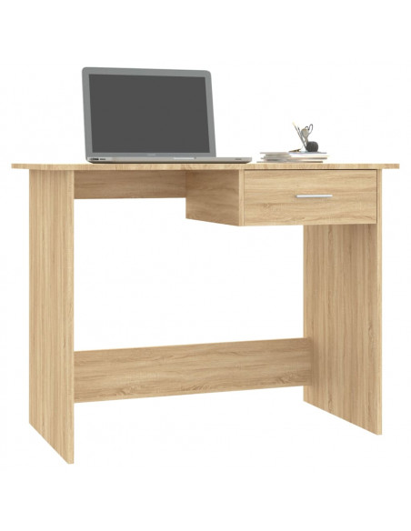Scrivania Rovere Sonoma 100x50x76 cm in Legno Multistrato