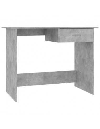 Scrivania Grigio Cemento 100x50x76 cm in Legno Multistrato