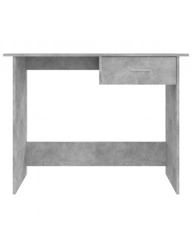Scrivania Grigio Cemento 100x50x76 cm in Legno Multistrato