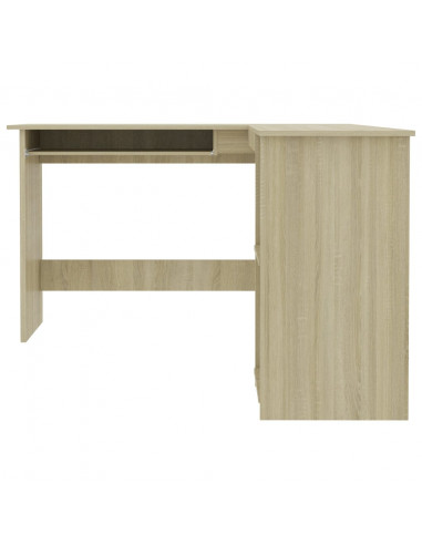 Scrivania Angolare a L Rovere Sonoma 120x140x75cm Multistrato