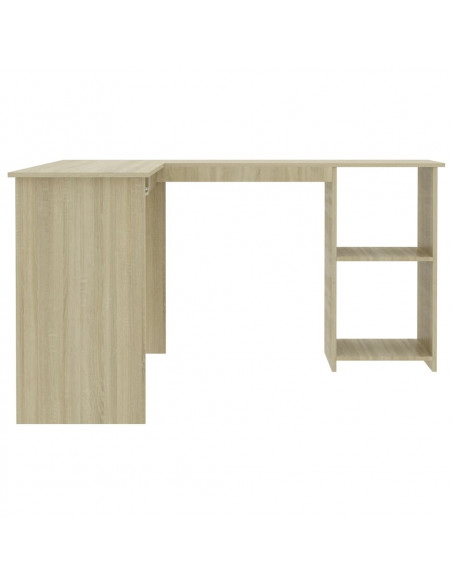 Scrivania Angolare a L Rovere Sonoma 120x140x75cm Multistrato