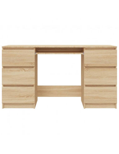 Scrivania Rovere Sonoma 140x50x77 cm in Legno Multistrato
