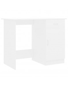 Scrivania Bianca 100x50x76 cm in Legno Multistrato 2