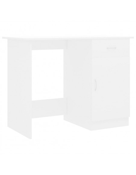 Scrivania Bianca 100x50x76 cm in Legno Multistrato