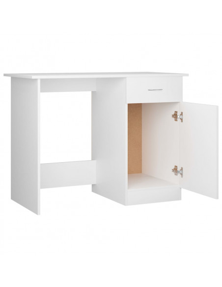Scrivania Bianca 100x50x76 cm in Legno Multistrato