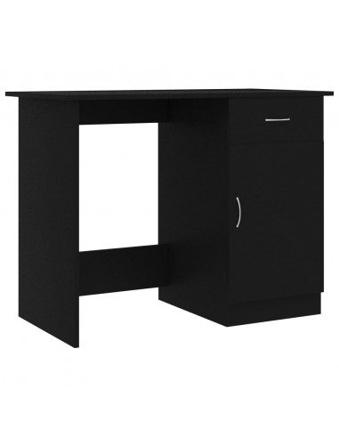 Scrivania Nera 100x50x76 cm in Legno Multistrato