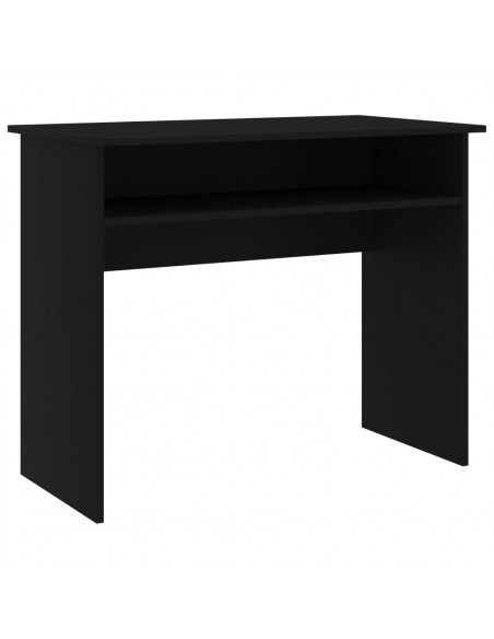 Scrivania Nera 90x50x74 cm in Legno Multistrato