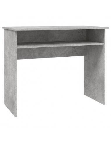Scrivania Grigio Cemento 90x50x74 cm in Legno Multistrato
