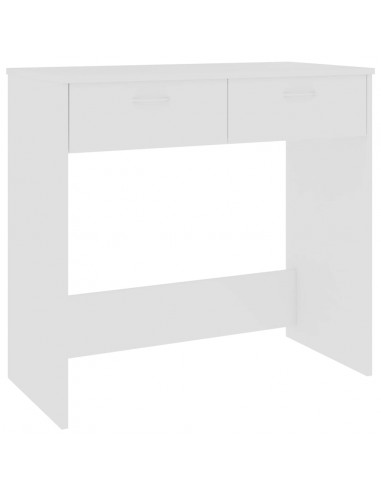 Scrivania Bianca 80x40x75 cm in Legno Multistrato