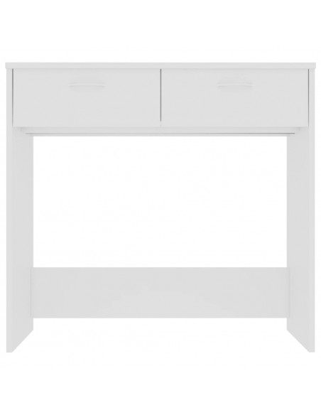 Scrivania Bianca 80x40x75 cm in Legno Multistrato