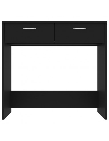Scrivania Nera 80x40x75 cm in Legno Multistrato