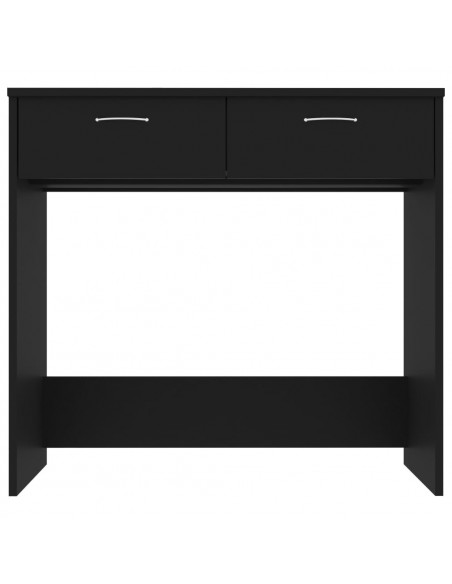Scrivania Nera 80x40x75 cm in Legno Multistrato