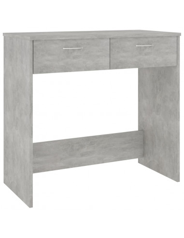 Scrivania Grigio Cemento 80x40x75 cm in Legno Multistrato