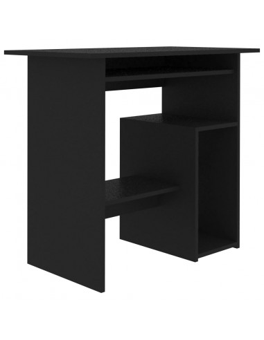 Scrivania Nera 80x45x74 cm in Legno Multistrato