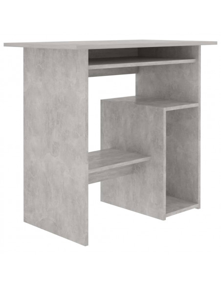 Scrivania Grigio Cemento 80x45x74 cm in Legno Multistrato