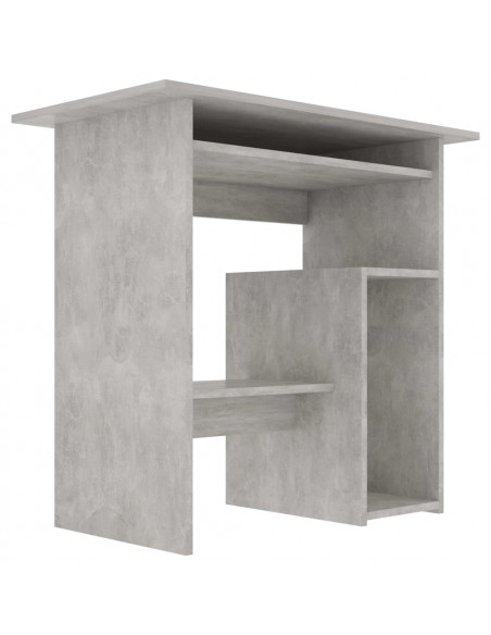 Scrivania Grigio Cemento 80x45x74 cm in Legno Multistrato