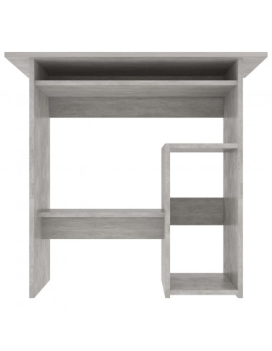 Scrivania Grigio Cemento 80x45x74 cm in Legno Multistrato