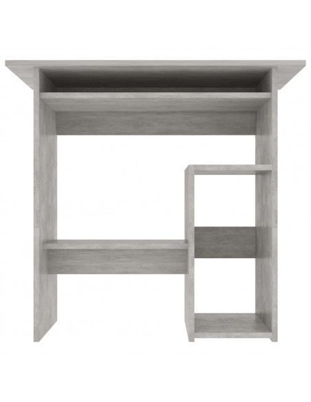 Scrivania Grigio Cemento 80x45x74 cm in Legno Multistrato