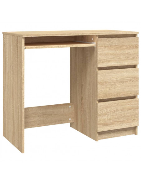 Scrivania Rovere Sonoma 90x45x76 cm in Legno Multistrato