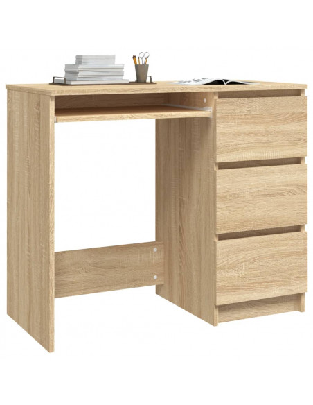 Scrivania Rovere Sonoma 90x45x76 cm in Legno Multistrato