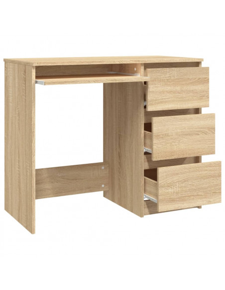 Scrivania Rovere Sonoma 90x45x76 cm in Legno Multistrato