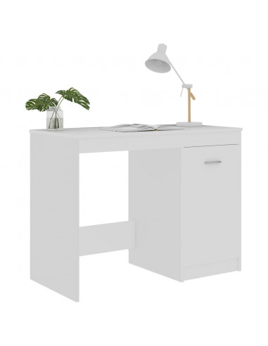 Scrivania Bianca 100x50x76 cm in Legno Multistrato