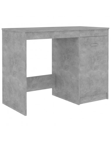 Scrivania Grigio Cemento 100x50x76 cm in Legno Multistrato