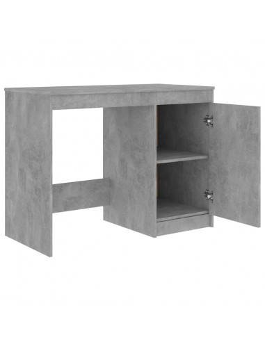 Scrivania Grigio Cemento 100x50x76 cm in Legno Multistrato