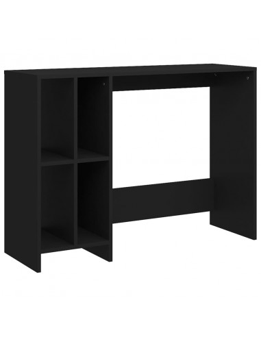 Scrivania per Portatile Nera 102,5x35x75 cm Legno Multistrato